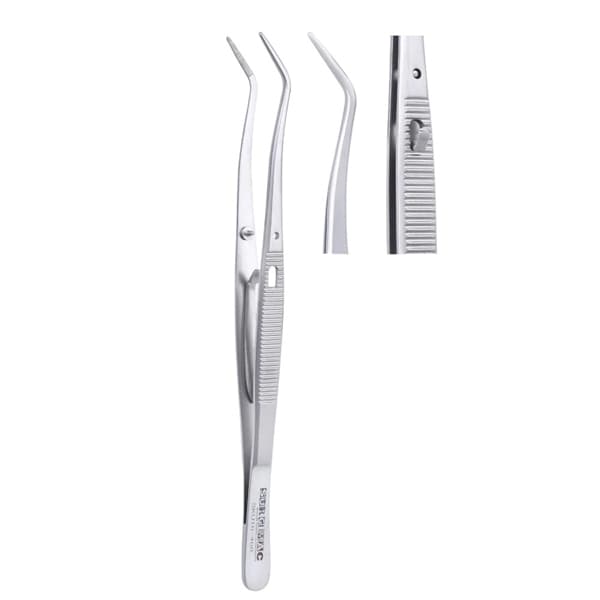 SurgiMac Locking London College Cotton Pliers with Serrated Tips, Stainless Steel, 1/Pk - SurgiMac Locking London College Cotton Pliers with Serrated Tips, Stainless Steel, 1/Pk - Image 1