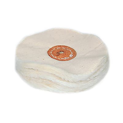 TCS Leather Center Loose Muslin Rag Buff, 4" x 40 Ply, 1/Pk - TCS Leather Center Loose Muslin Rag Buff, 4" x 40 ply, 1/Pk. - Image 1