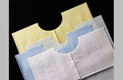 Tidi Products Ultimate Contour Neck Patient Bib, 3-Ply Tissue with Poly-Back, Blue, 18" x 22", 400/Case, 917903 thumbnail 11