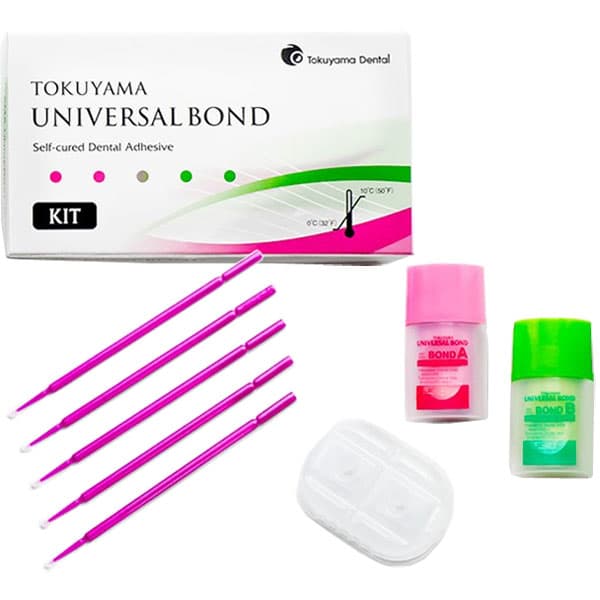 Tokuyama Universal Bond Kit, Self-Cure Adhesive System, Bond A & B, 5 mL Each, 25 Brushes & 15 Wells, 15203 thumbnail 25