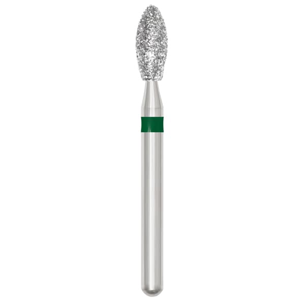 TriRockDental FG #368-023C Pointed Football Diamond Bur, Coarse Grit, Multi-Use, 10/Pack - TriRockDental 368-023C Pointed Football, Coarse Multi Use High Quality Diamond - Image 1