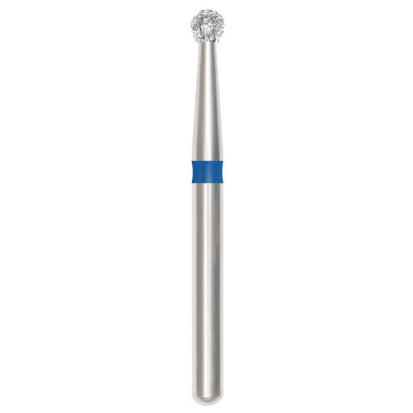 TriRockDental FG #801-016M Round Diamond Bur, Medium Grit, Multi-Use, 10/Pack - TriRockDental 801-016M Round, Medium Grit, Multi Use High Quality Diamond - Image 1