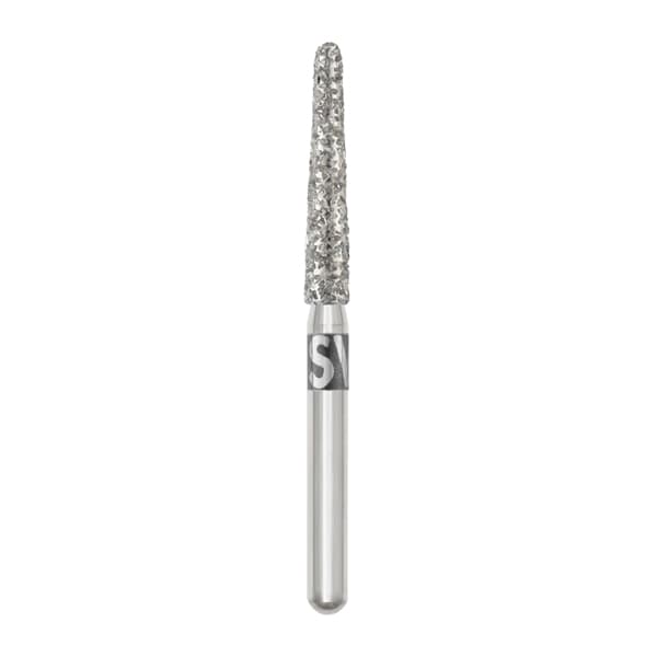 TriRockDental FG #856-025SC Round End Taper Diamond Bur, Super Coarse, 10/Pack - TriRockDental FG #856-025SC Round End Taper, Super Coarse High Quality Diamond - Image 1