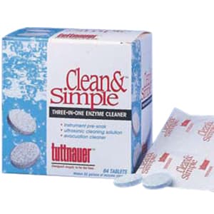 Tuttnauer Clean & Simple Ultrasonic Cleaning Tablets, Enzymatic, 64/Pk, CS0064 thumbnail 14