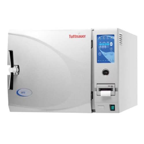 Tuttnauer 3870EA Fully Automatic Autoclave, 85 Liter Chamber, 15" x 30", 2 Trays - Tuttnauer 3870EA Autoclave - Fully Automatic, External Dimensions (L x W x H) - Image 1