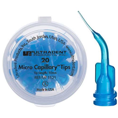 Ultradent Micro Capillary Tips, 10 mm, Blue, 20/Box, 1121 thumbnail 3