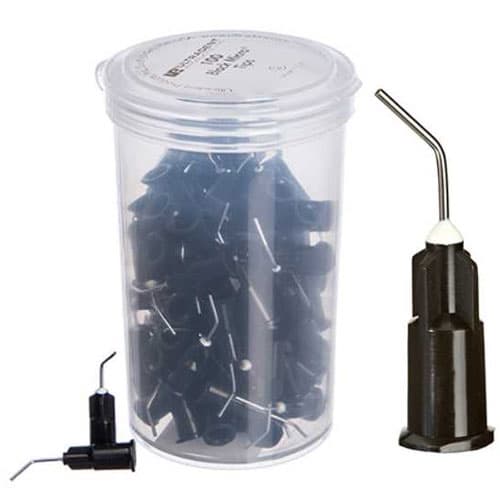 Ultradent Black Micro Tips, 22 Gauge Curved Metal Cannula, Disposable Syringe Tips, 100/Pack, 1085 thumbnail 3