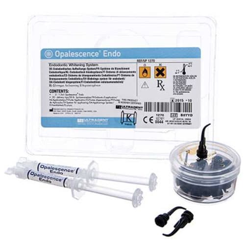 Opalescence Endo Endodontic Whitening System, Mini Kit, 35% Hydrogen Peroxide, 2 x 1.2 ml Syringes, 20 Black Mini Tips, 1270 thumbnail 3