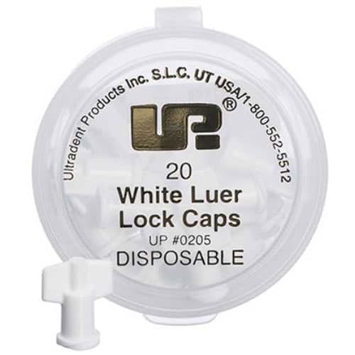 Ultradent Luer Lock Caps, White, 20/Pk thumbnail 3