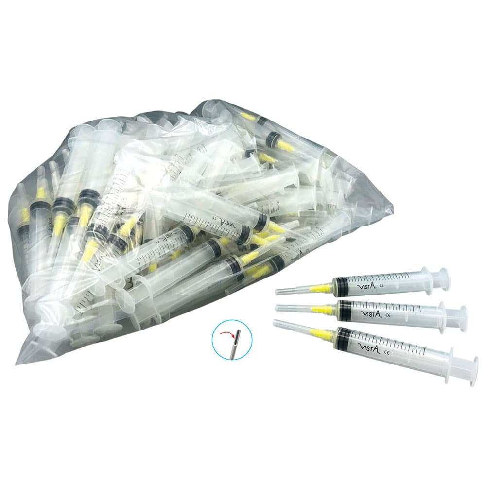 Vista Apex Appli-Vac 12cc Luer Lock Syringe with 27ga Side-Vented Tip, 100/Box, 316117 thumbnail 7