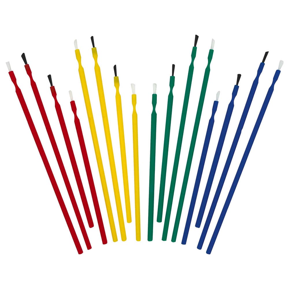 Vista Apex Bendable Brush Applicators, Combo Pack, Half Regular (Black Bristle)/Half Fine (White Bristle), 144/Pk, 204005 thumbnail 3