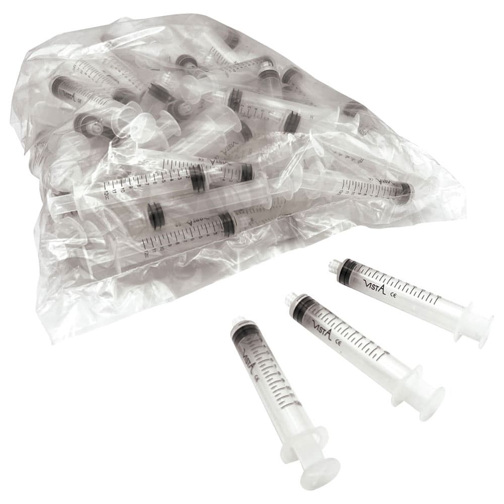Vista Apex Luer Lock Syringes, 12cc, Disposable, 100/Box, #316012 thumbnail 12