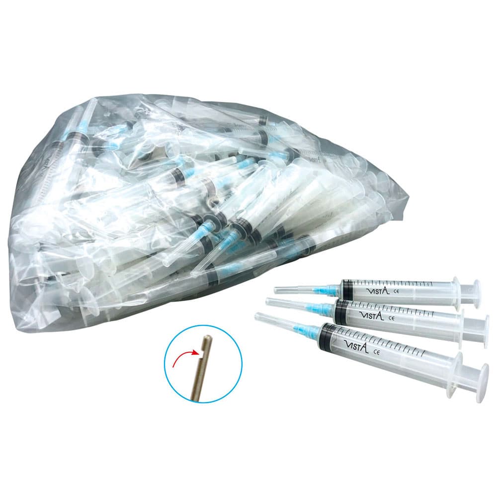 Vista-Probe Pre-Tipped Syringes, 12cc Luer Lock with 23 Gauge Closed-End Side-Port Tip, 100/Box, 316213 thumbnail 3
