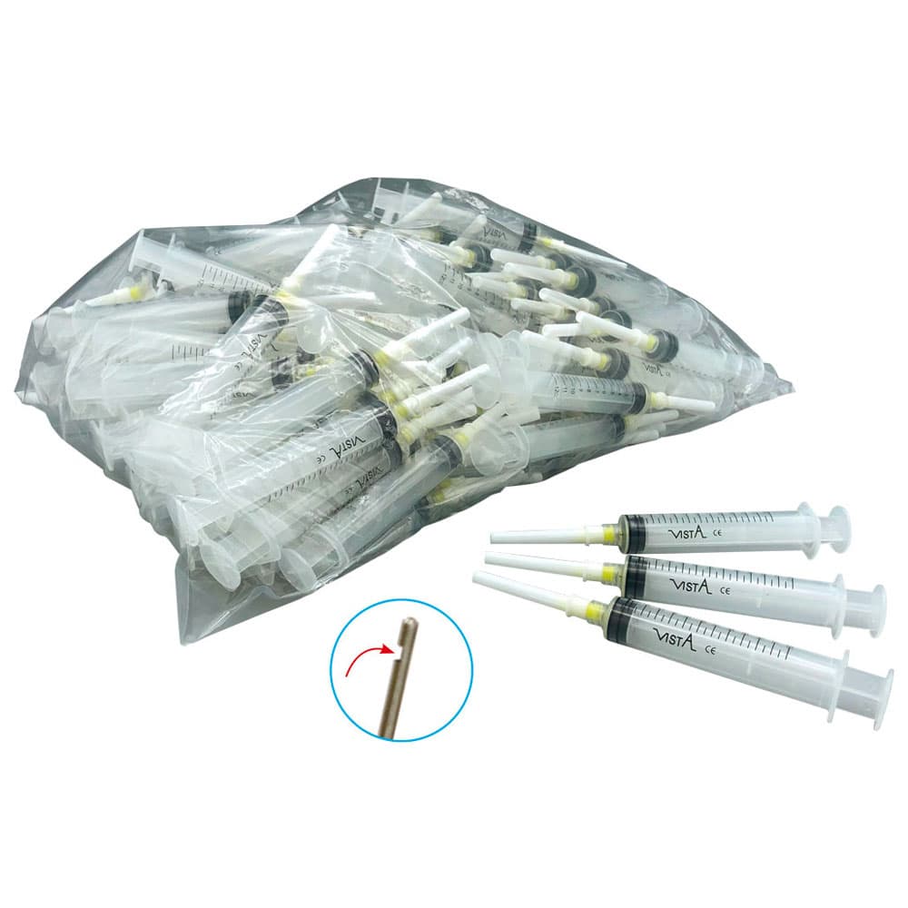 Vista-Probe Pre-Tipped Irrigating Syringes, 12cc Luer Lock with 27ga Closed-End Side-Port Tip, 100/Box, #316217 thumbnail 3