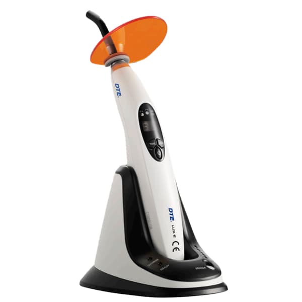 DTE Curing Light iLED LUX E, 5W LED, 420-480nm, 1600-1800mW/cm², 3 Modes (Full, Ramping, Pulse), Rechargeable - DTE Curing Light iLED LUX E with 3 working modes: Full, Ramping, Pulse. Time - Image 1