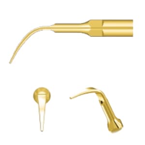 DTE Ultrasonic Scaler Gold Tips GD4T, Supragingival Scaling Tips, 5/Pk - DTE Ultrasonic Scaler Gold Tips GD4T â 5/Pk. Supragingival Scaling Tips - Image 1