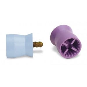Young Dental Petite Web Latex-Free Prophy Cup, Firm, Screw Type, Light Blue, 720/Bx thumbnail 2
