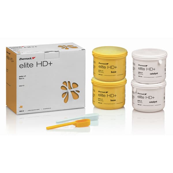 Elite HD+ Putty Soft Fast Set Impression Material, Economy Pack, 4 x 450 mL (2 Base + 2 Catalyst), C203012 thumbnail 4