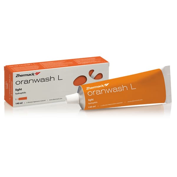 Zhermack Oranwash L Dental Impression Wash Material, Low Viscosity C-Silicone, 140 ml Tube, C100660 thumbnail 2