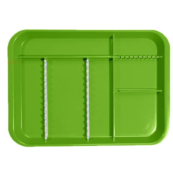 Zirc B-Lok Divided Setup Tray, Size B, Neon Green, 13-3/8" x 9-5/8" x 7/8", 20Z451P thumbnail 7