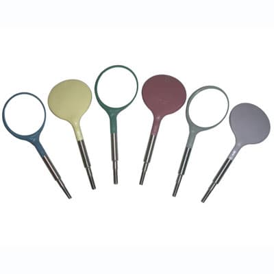 Zirc Crystal HD Plastic Mouth Mirror Head, #5 Cone Socket, Assorted Pastel, 12/Pkg, 50Z372-Pstl thumbnail 17