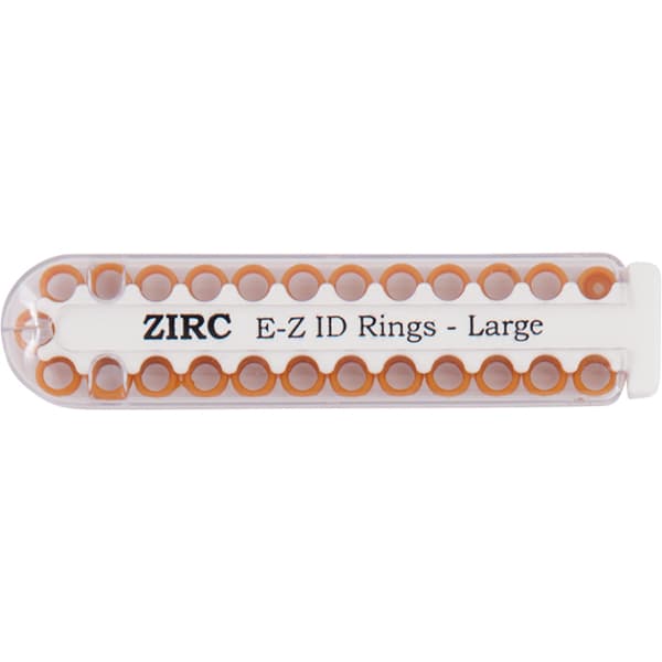 Zirc E-Z ID Instrument Rings, Large 1/4", Copper, 25/Pack, 70Z200U thumbnail 5