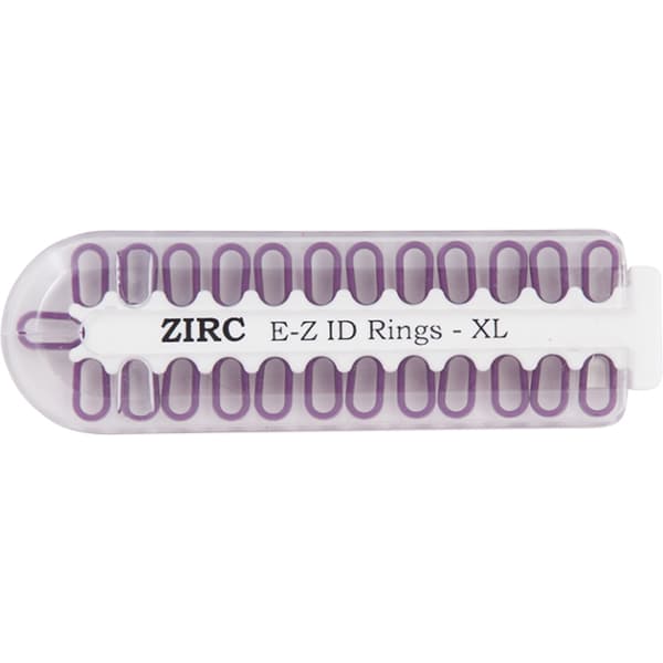 Zirc E-Z ID Instrument Rings, X-Large, Plum, 25/Pack thumbnail 4