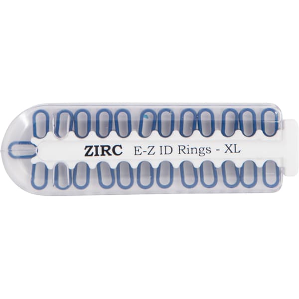 Zirc E-Z ID Instrument Rings XL, Midnight Blue, 25/Pk, 70Z000T thumbnail 4