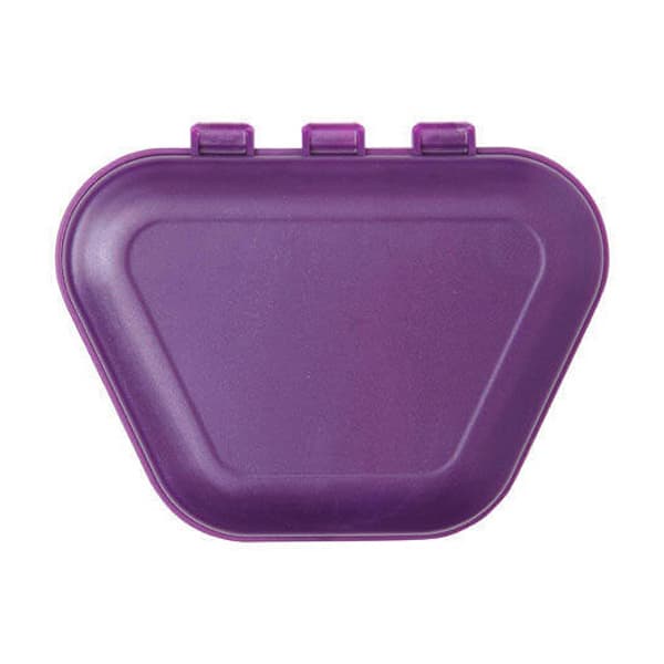 Zirc Denture Box, Plum, One-Piece Construction, Solid Locking Mechanism, 4-3/8" x 3-3/8" x 2", 12/Box, 30R800E thumbnail 3
