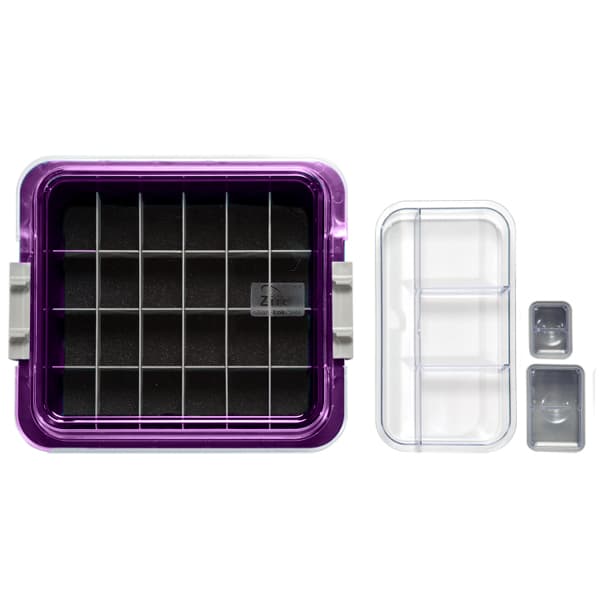 Zirc Complete Procedure Tub Kit, Plum, 12-5/8"L x 11-1/4"W x 4"H, with Cover, Dividers, Cups, and Slide Tray, 20Z455-E thumbnail 5