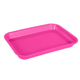 Zirc Mini Flat Set-Up Tray, Neon Pink, 9-3/8" x 6-3/8" x 7/8", 1/Pk, 20Z101S thumbnail 11