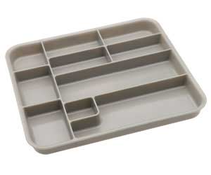 Zirc Procedure Tub Insert, 10 Compartments, Gray, 10-3/4" x 9-11/16" x 1", 20Z465 thumbnail 11