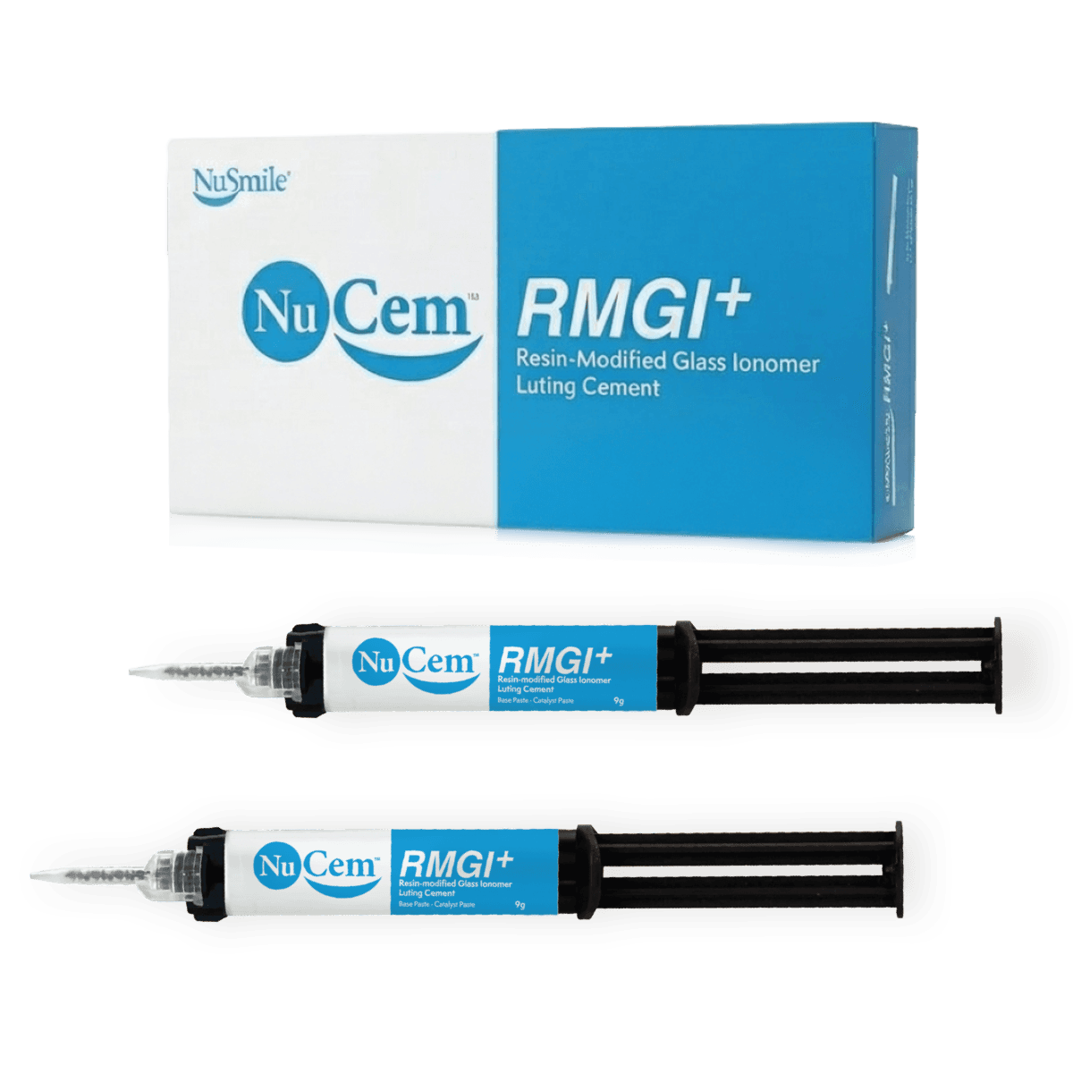NuSmile NuCem RGMI+ 2 x 9.0 g Professional Kit + 30 Automix Tips - NuSmile NuCem RGMI+ 2 x 9.0 g Professional Kit + 30 Automix Tips - Image 1