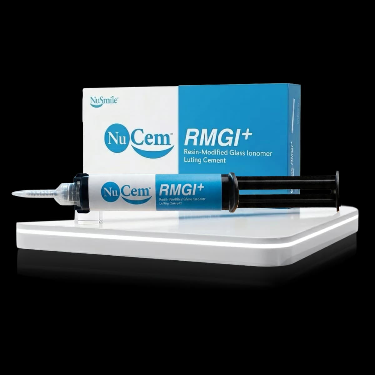 NuSmile NuCem RMGI+ 9.0 g Starter Kit with 15 Automix Tips - NuSmile NuCem RMGI+ 9.0 g Starter Kit + 15 Automix Tips - Image 1