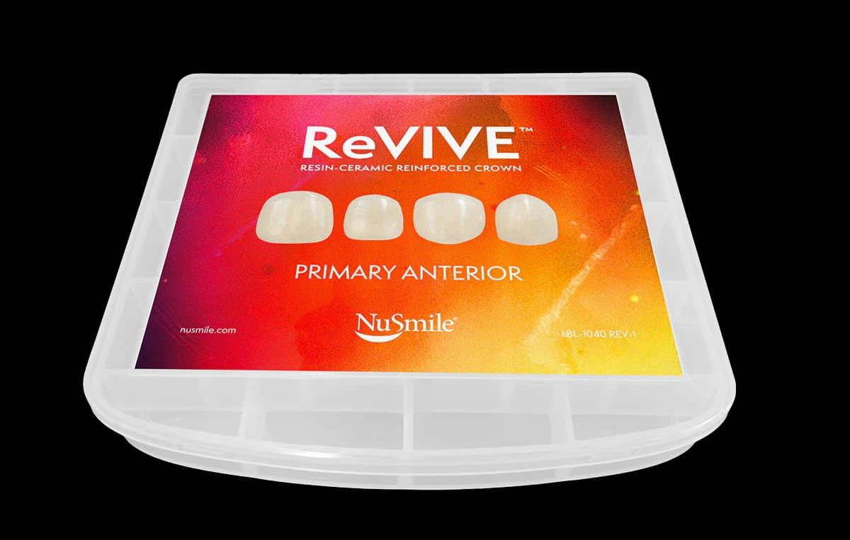 NuSmile ReVIVE Anterior Pediatric Crowns Professional Kit, Light Shade, 88 Crowns - NuSmile ReVIVE Anterior Pediatric Crowns Professional Kit - 88 Crowns, Light Shade - Image 1