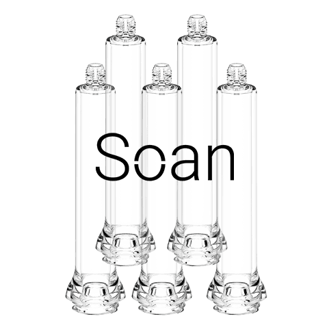 NuSmile Plastic Container for Soan (EU) - 5 Metric Screw Containers (For Use with Effitec Needles) - Plastic Container for Soan (EU) - 5 metric screw containers (For use with Effitec Needles). - Image 1