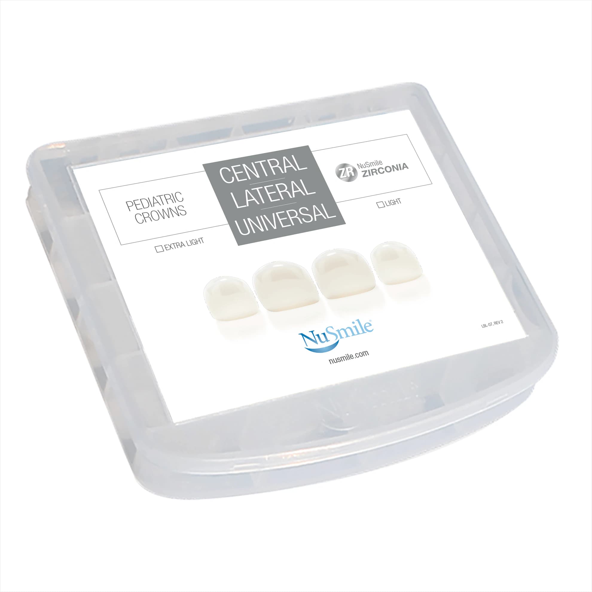 NuSmile ZR Anterior Pediatric Crown Storage Box - NuSmile ZR Anterior Pediatric Crown Storage Box - Image 1