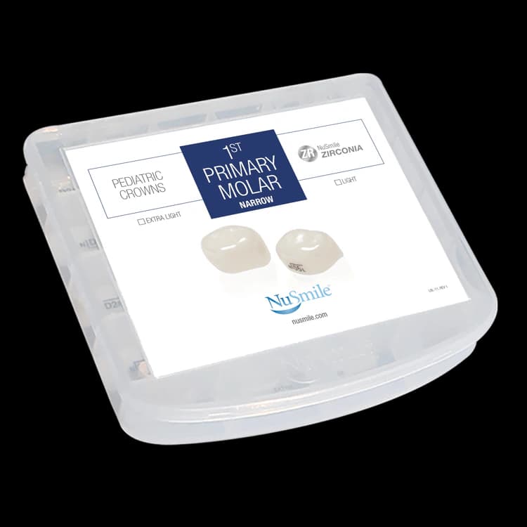 NuSmile ZR Narrow 1st Primary Molar Crown Storage Box - NuSmile ZR Narrow 1st Primary Molar Crown Storage Box - Image 1