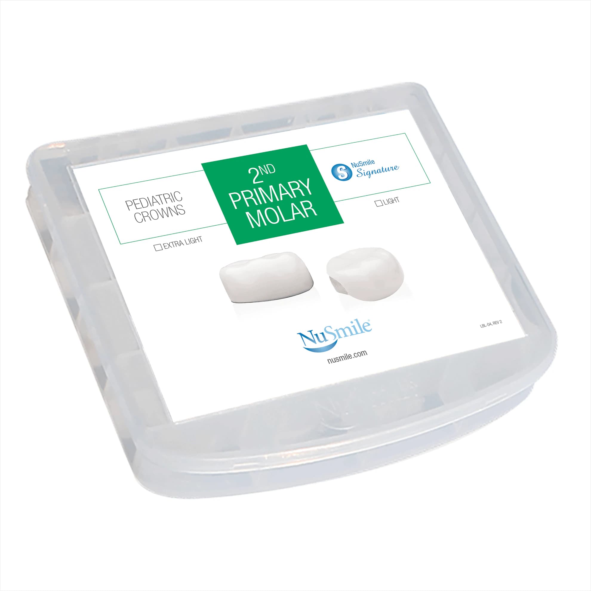 NuSmile Signature 2nd Primary Molar Crown Storage Box - NuSmile Signature 2nd Primary Molar Crown Storage Box - Image 1