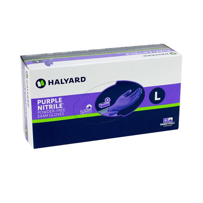 Halyard Purple Nitrile Dental Exam Gloves, Powder-Free, Non-Sterile, Extra Large, Textured, 90/Box, 53434 thumbnail 10