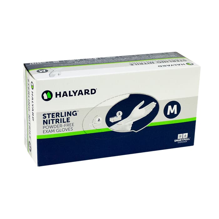Halyard Sterling Nitrile Exam Gloves, Powder Free, Non-Sterile, Small, Gray, 200/Box, 50706 thumbnail 8