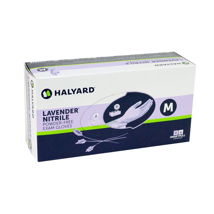 Halyard KC100 Lavender Nitrile Exam Gloves, Powder-Free, Latex-Free, Small, 250/Box, 52817 thumbnail 14