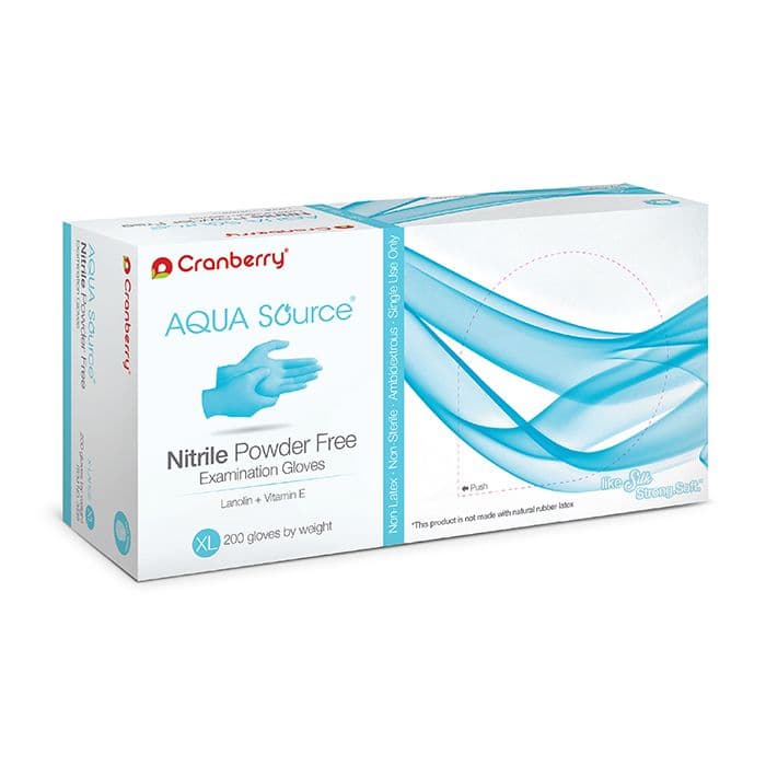 Cranberry Aqua Source® Nitrile Exam Gloves, Powder Free, Non-Sterile, Extra Large, Aqua, 200/Box, CR3449 thumbnail 17