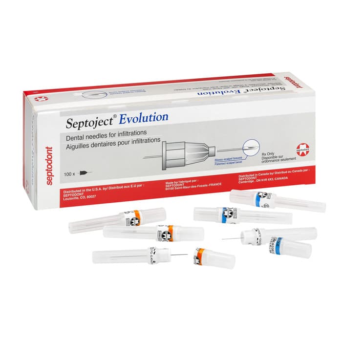 Septodont Septoject Evolution Dental Needles, 27 Gauge Short, 25 mm, Sterile, Disposable, 100/Box, 01-N1600 thumbnail 11