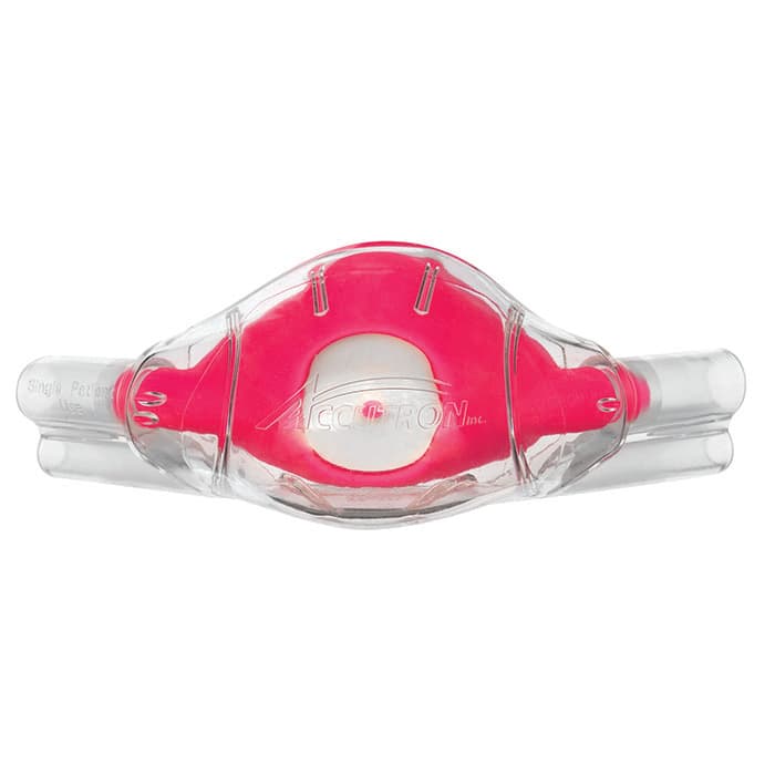 Crosstex Accutron ClearView Single-Use Nasal Mask, Pediatric, Unscented Grey, 12/Box thumbnail 2