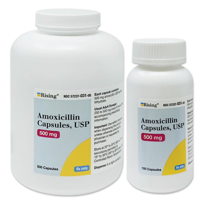 Rising Pharmaceuticals Amoxicillin USP, 250mg, Bottle of 100 Capsules thumbnail 5
