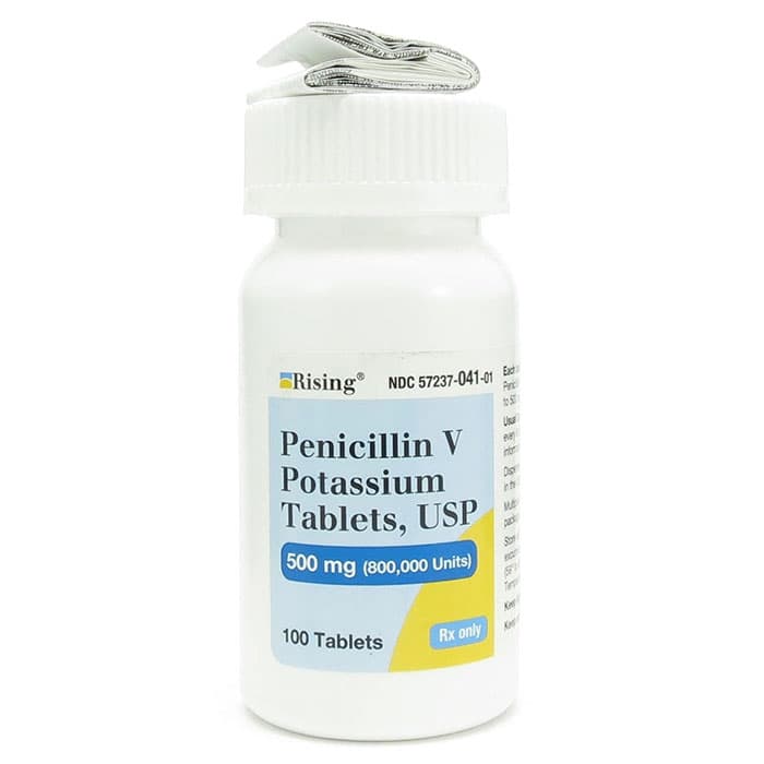 Rising Pharmaceuticals Penicillin V Potassium USP, 500mg, Bottle of 100 Tablets thumbnail 3