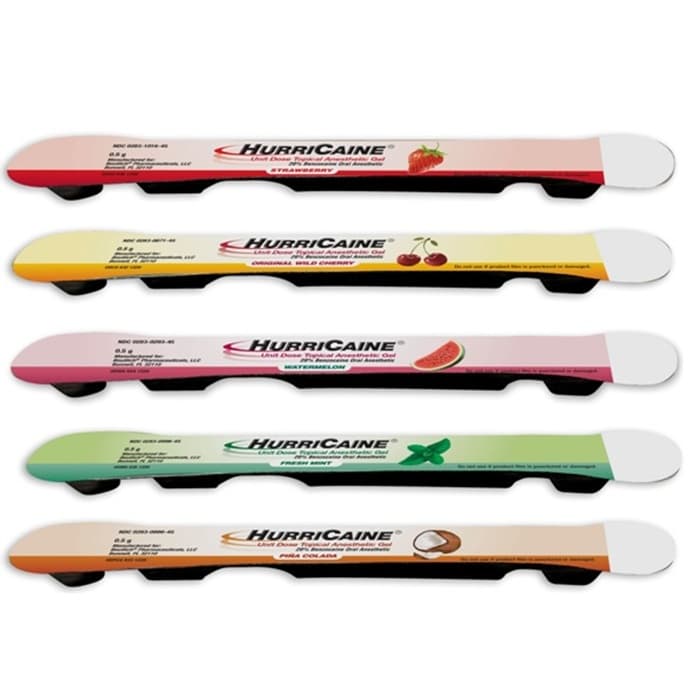 HurriCaine® Topical Anesthetic Gel Unit Dose, 20% Benzocaine, Original Wild Cherry, 0.5 g (0.017 fl oz) Each, 60/Box, NDC 00283-0871-59 thumbnail 3