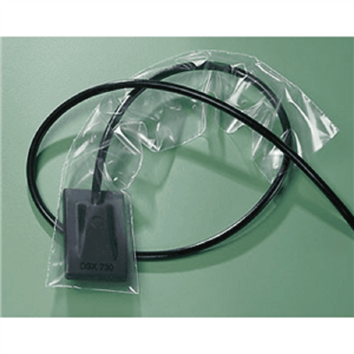 Pac-Dent Digital X-Ray Sensor Protector, 1-3/8" x 8", Disposable Clear Plastic, 500/Box thumbnail 3