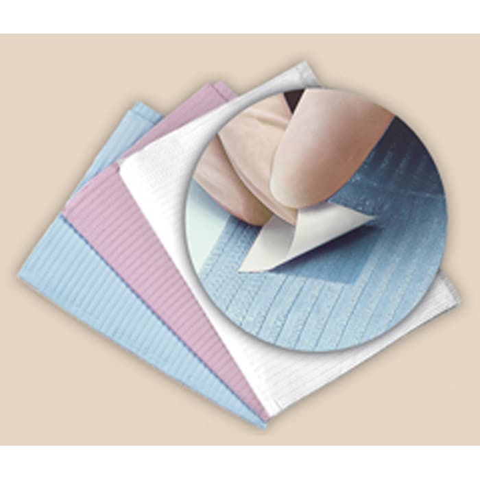 Crosstex Sani-Tab Chain-Free Patient Towels, 2-Ply Tissue/1-Ply Poly, Dusty Rose, 13" x 19", 400/Case, WEXDRT thumbnail 13
